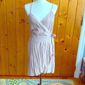 LAST CHANCE Gap wrap dress, blush pink